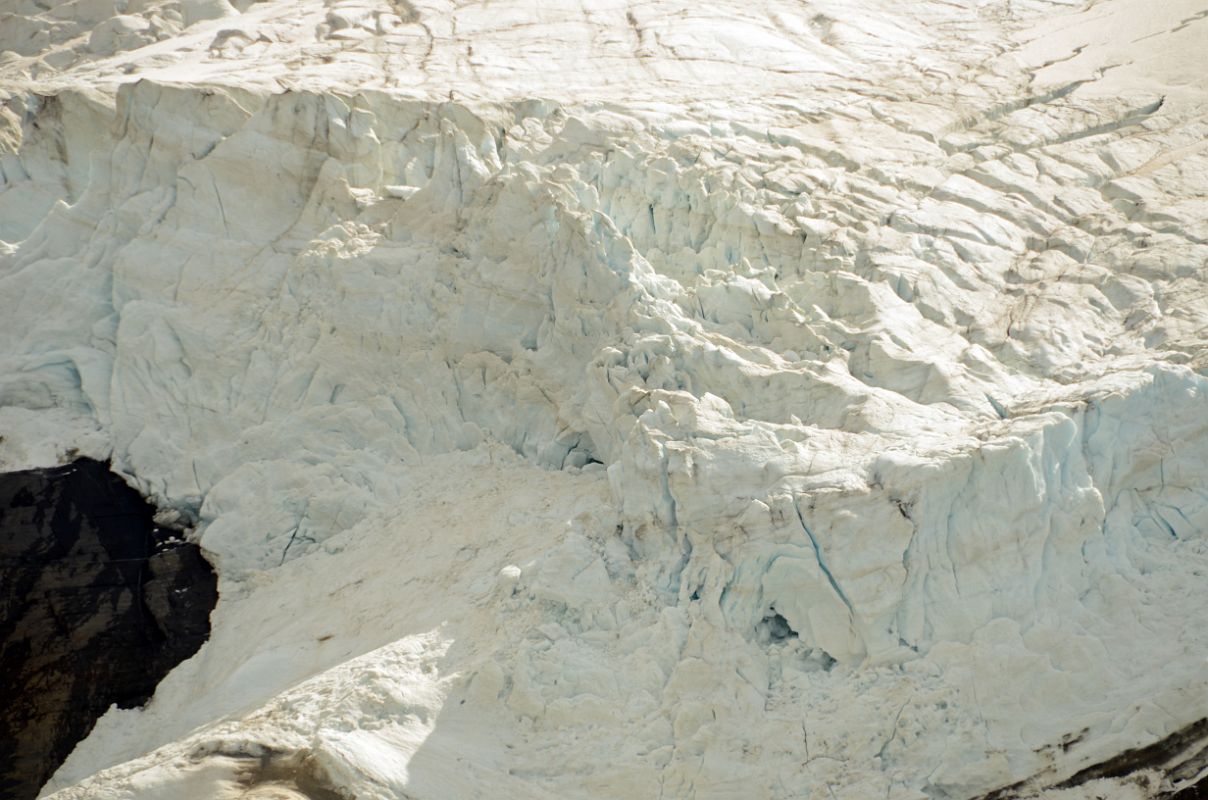 13 Glacier On Mount Andromeda Close Up From Athabasca Glacier In Summer From Columbia Icefield